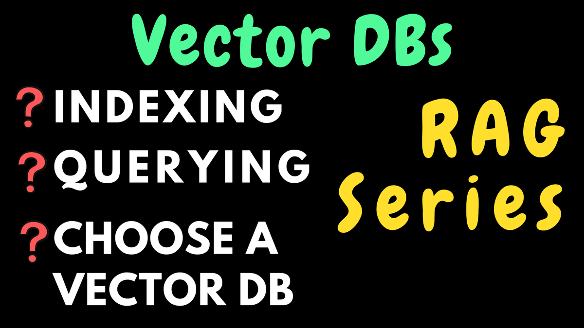 RAG - 7 indexing methods for Vector DBs + Similarity search