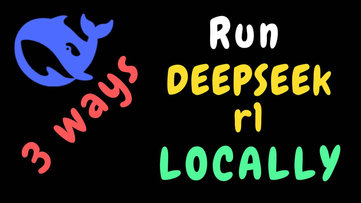 3 Ways to Run DeepSeek r1 Locally on your laptop - NO Coding